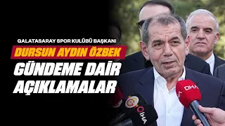 🔴 Galatasaray Spor Kulübü Başkanı Dursun Aydın Özbek, Şanlıurfa'da açıklamalarda bulundu