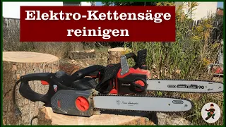 Elektro Kettensäge reinigen