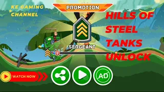 Hills Of Steel – ALL 23 TANKS UNLOCKED AND FULLY UPGRADED Walkthrough Android #1