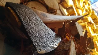 HOW TO SHARPEN AN AXE - The Rooster Method - Newfoundland Loggers Axe