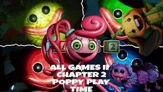 ALL GAMES IN POPPY PLAYTIME CHAPTER 2 musical memory,wack-a Wuggy,statues