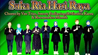 SUKA RIA HARI RAYA | Line Dance | Demo ULD Kota Bekasi | Choreo VEE TRIAS, SWESTY, MIMITHA & MAMEK