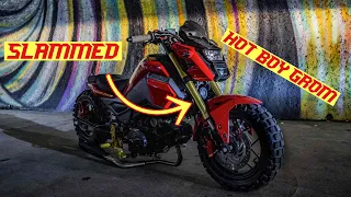 HONDA GROM FORK LOWERING KIT! |HOW TO SLAM A BIKE!