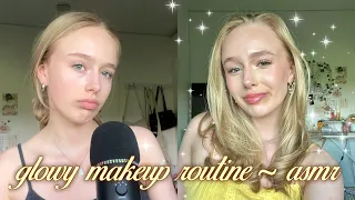 ASMR GLOWY SUMMER MAKEUP ROUTINE ~ GRWM 🌞✧༚