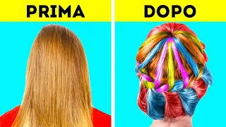 TRASFORMAZIONI INCREDIBILI DEI CAPELLI DA 5 MINUTI CREATIVI RAGAZZE!