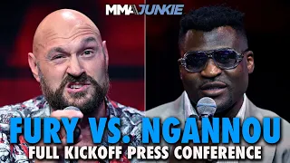 Tyson Fury, Francis Ngannou Promise Knockouts in Boxing Match at First Press Conference