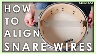 How to Align Snare Wires - Drum Maintenance Lesson