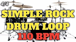 SIMPLE ROCK DRUM LOOP | 110 BPM