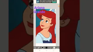 making Ariana Grande as Ariel