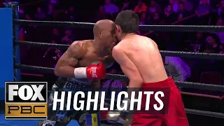 Cobia Breedy defeats Fernando Fuentes thanks to incidental headbutt | HIGHLIGHTS | PBC ON FOX