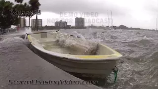 6/24/2012 Tropical Storm Debby hitting Sarasota Florida hard