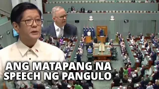 PBBM, Ang pinakaunang Pangulo ng Pilipinas na humarap sa Parliament ng Australia,