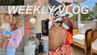 WEEKLY VLOG: brooks' 9 months, iced latte recipe & Nathan James Outdoor Furniture Review