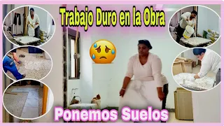 Mi Diario de obra🚧Estamos agotados pero seguimos💪Poniendo suelos/vlog/vlogs