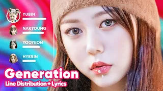 tripleS AAA - Generation (Line Distribution + Lyrics Karaoke) PATREON REQUESTED