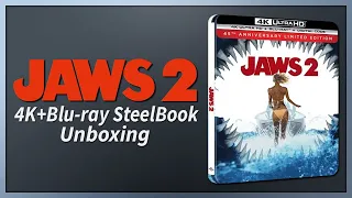 Jaws 2 4K+2D Blu-ray SteelBook Unboxing