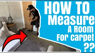 HOW TO MEASURE A ROOM FOR CARPET - DIY CARPET FITTING #carpet #flooring #howto #homeimprovement #diy