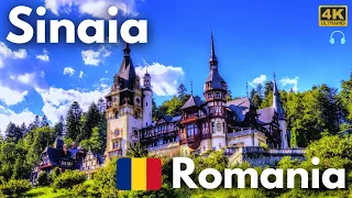 【4K】Sinaia Walking Tour - Romanian Mountain Town (No Commentary, 4K 60fps)