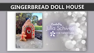 Fabric Gingerbread Doll House Using Fabric Fuse and Fusible Fleece