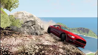 Cars vs The CRAZIEST Abandoned Cliff Roads #3-- BeamNG.Drive