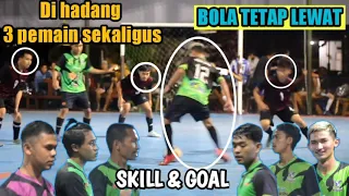 Skill Futsal & Goal Ivan dkk || lewatin tiga pemain sekaligus, ( lap. MDS futsal - Cikatomas )