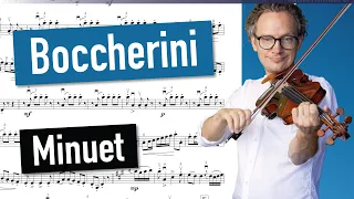 Boccherini Minuet | Violin Sheet Music | Piano Accompaniment | Different Tempi