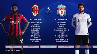 PES 2021 - AC Milan vs Liverpool - UEFA Champions League UCL 2021/2022 - eFootball Gameplay