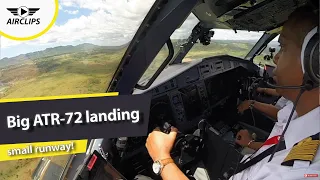 Big ATR 72 landing on small Runway - and watch the mountain range behind [AirClips] | Wing Wednesday