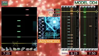 GITADORA / MODEL DD4 - ADVANCED (GUITARFREAKS 9thMIX & drummania 8thMIX)