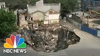 Massive Sinkhole Swallows Chinese Buildings | Archives | NBC News