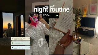 PRODUCTIVE NIGHT ROUTINE | healthy habits, yoga class, cooking, relaxing & how I wind down