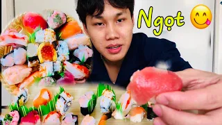 ❤ Lần Đầu Ăn Thử Sushi Sashimi Nhật Bản  || Khám Phá Ẩm Thực Du Lịch Nhật Bản