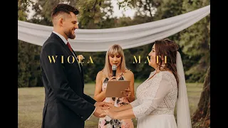 Humanistyczny ślub w plenerze w XVIII wiecznym dworze | Wiola x Mati | POLAND 2021