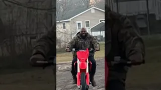 Bro first ride on new 2023 crf 450 *REACTION*