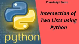 Intersection of two lists using Python