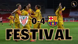 BARÇA DOMINATES LA COPA - ATHLETIC 0 BARÇA 4