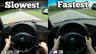 E36 M3 vs 323i POV