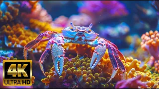 Exploring Coral Reefs in 4K (ULTRA HD) 🦢 Colors of the Ocean, Tropical Fish