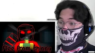 Flee from Shinny (Roblox Flee the facility Animated) (REACTION)