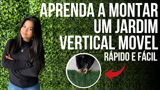 Aprenda A Montar Um Jardim Vertical Artificial Móvel - Rápido E Prático #paredeverdeartificial #diy