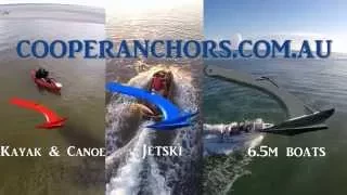 Cooper Anchors, How to anchor Kayaks, SUP's, jetski and boat.