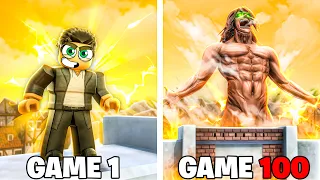 I Played Every Single Attack on Titan ROBLOX Game...