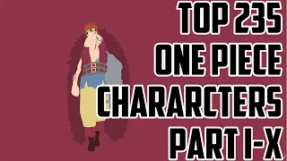 Top 235 Strongest One Piece Chararcters Part I-X [Wano Country Saga]