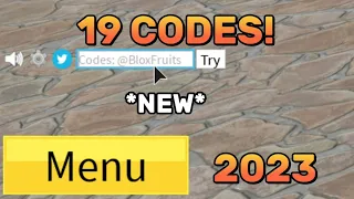 *NEW* ALL 19 working codes in 1 min... (Blox Fruits) Update 2023