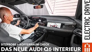 SO sieht der AUDI Q6 innen aus! Kofferraum Ladeleistung Reichweite Sitzprobe | Electric Drive News