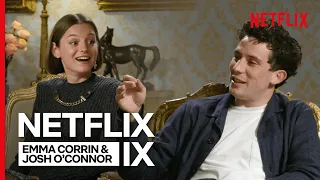 Charles and Diana Chat - Josh O'Connor and Emma Corrin | The Crown | Netflix IX