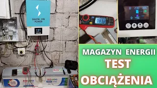 Magazyn Energii 48V LiFePO4.  Test OBCIĄŻENIA. Off-Grid. DAXTROMN 6200W. Termowizja.