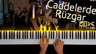 Caddelerde Rüzgar(Tango to Evora) - Piano Tutorial (Medium) - ULTRA HD 4K