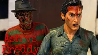 Ash Williams vs Freddy Kruger (Horror stop motion)