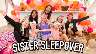 SLEEPOVER with my SISTERS in my New House!